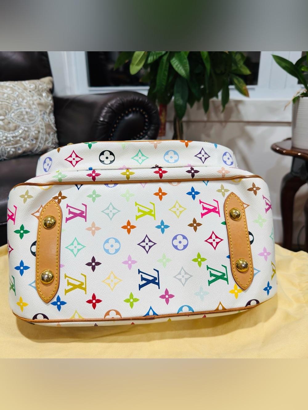 LOUIS VUITTON Takashi Murakami X Louis Vuitton White Monogram Multicolore Rita - Picture 4 of 15